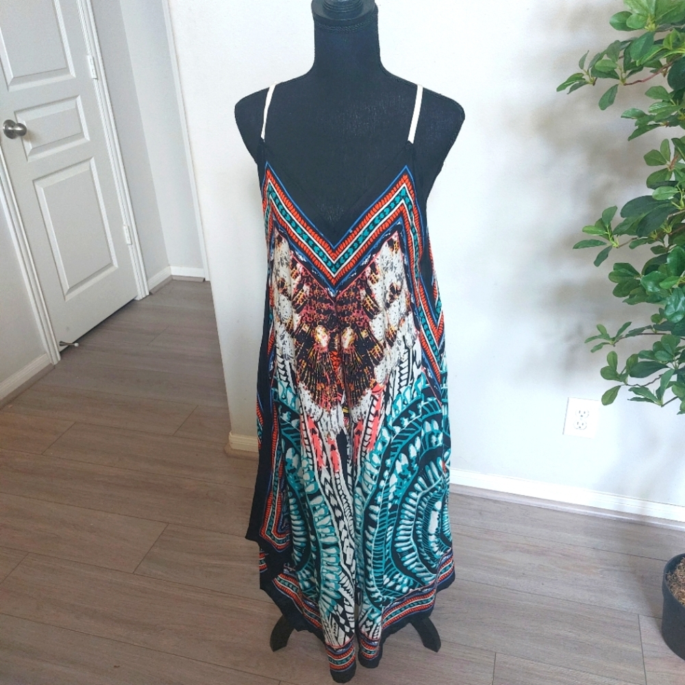 Cassee's V Neck Sleeveless Maxi Dress Size XL